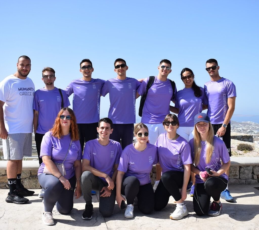 Volunteers working with Humanity Greece at the Philotimo Med program in Athens, providing aid to refugees and underserved communities