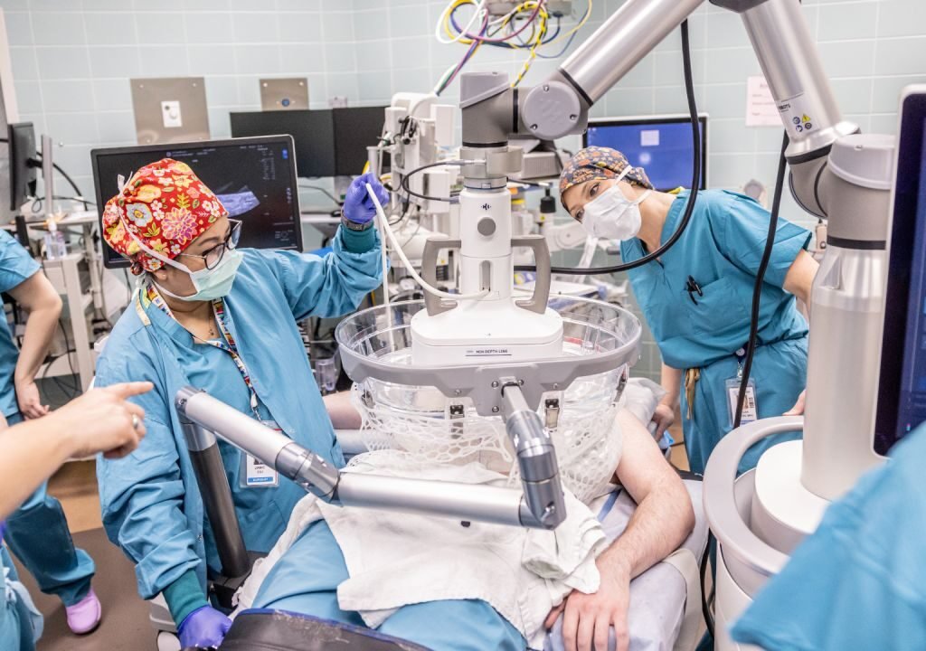 Medical interns shadowing doctors during clinical rotations at the University Hospital of Larissa.